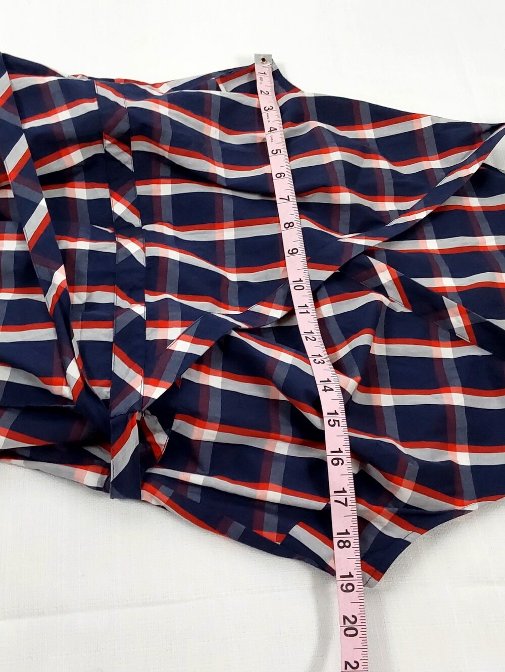 1901  CHECK WRAP DRESS - Picture 8 of 9